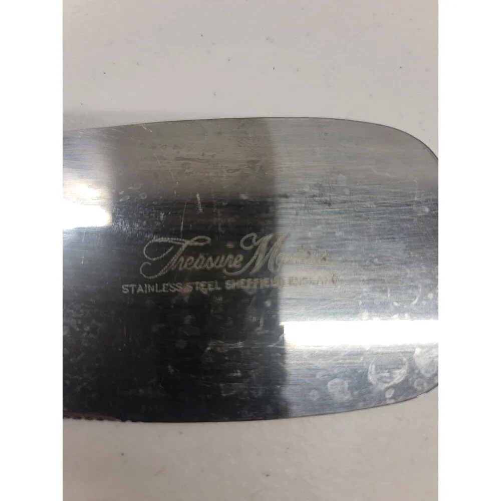 1977 Sheffield Stainless Cake Knife Mother of Pearl Handle Wedding Server Tool